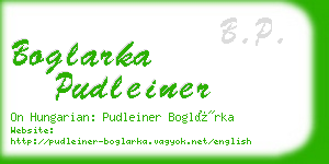 boglarka pudleiner business card